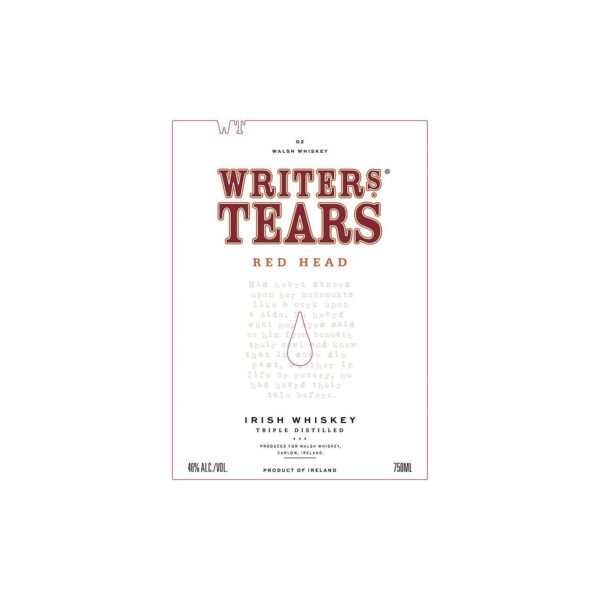 Writers' Tears Red Head 750ml